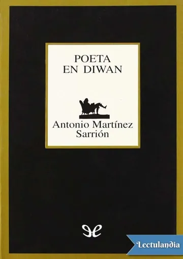 Poeta en diwan de Antonio Martínez Sarrión, portada del libro