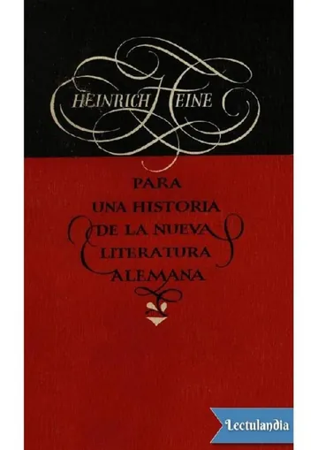 Para una historia de la nueva literatura alemana de Heinrich Heine, portada del libro