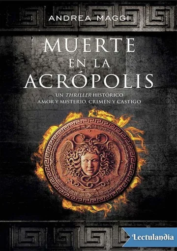 Muerte en la Acrópolis de Andrea Maggi, portada del libro
