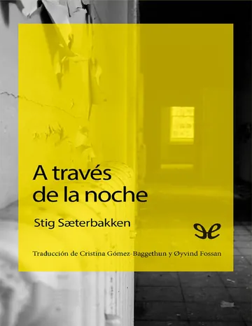 A través de la noche de Stig Saeterbakken, portada del libro