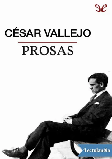 Prosas de César Vallejo, portada del libro
