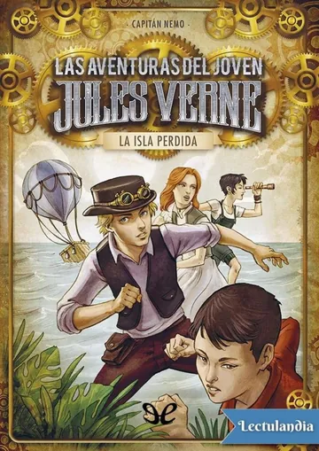 La isla perdida de Capitán Nemo, portada del libro