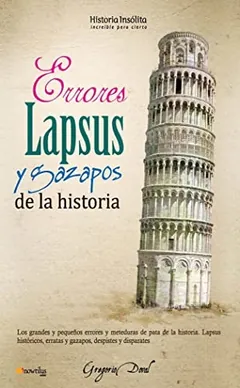 Errores, lapsus y gazapos de la historia de Gregorio Doval, portada del libro