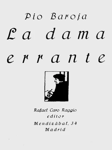 La dama errante de Pío Baroja, portada del libro