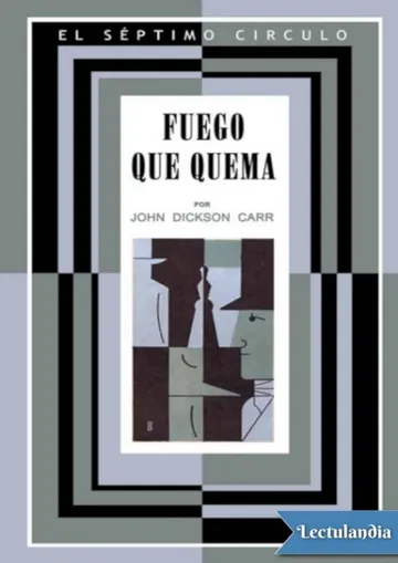 Fuego que quema de John Dickson Carr, portada del libro