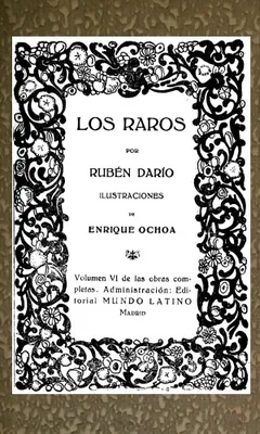Los raros de Rubén Darío, portada del libro