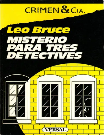 Misterio para tres detectives de Leo Bruce, portada del libro