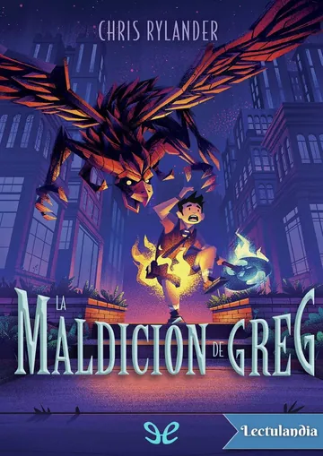 La maldición de Greg de Chris Rylander, portada del libro