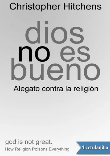 Dios no es bueno de Christopher Hitchens, portada del libro