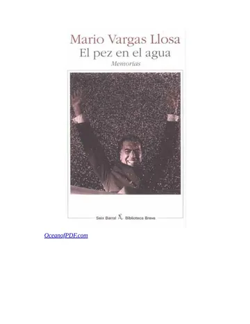 El pez en el agua de Mario Vargas Llosa, portada del libro