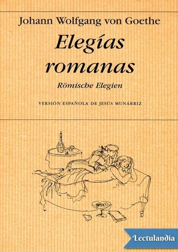Elegías romanas de Johann Wolfgang von Goethe, portada del libro