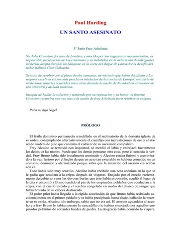 Un santo asesino de Paul Harding, portada del libro