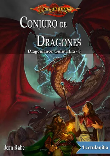 Conjuro de dragones de Jean Rabe, portada del libro