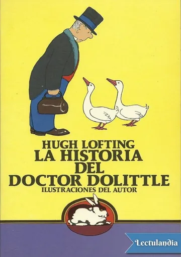 La historia del doctor Dolittle de Hugh Lofting, portada del libro