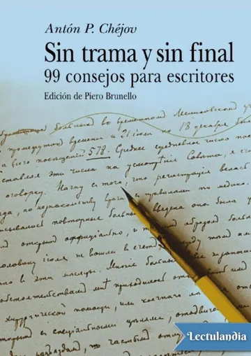 Sin trama y sin final de Anton Chejov, portada del libro
