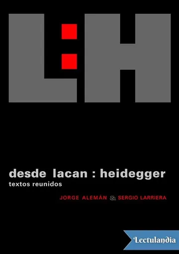 Desde Lacan: Heidegger de Jorge Alemán Lavigne, portada del libro