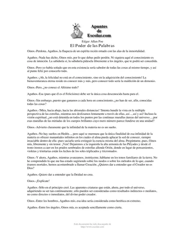 El poder de las palabras de Edgar Allan Poe, portada del libro
