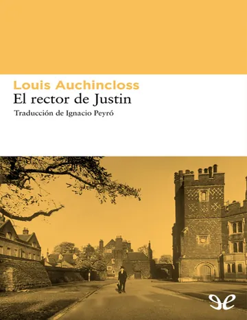El rector de Justin de Louis Auchincloss, portada del libro
