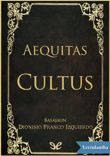 Aequitas Cultus de Dionisio Franco Izquierdo, portada del libro