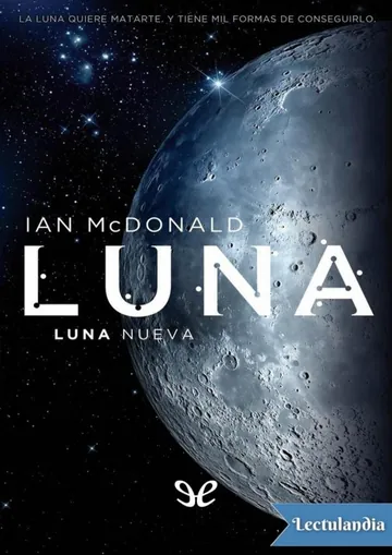 Luna. Luna nueva de Ian McDonald, portada del libro