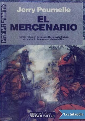 El mercenario de Jerry Pournelle, portada del libro