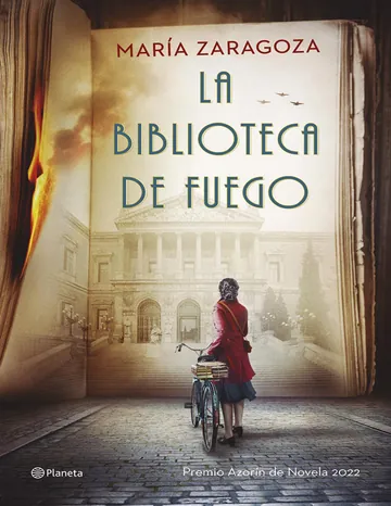 La biblioteca de fuego de Maria Zaragoza, portada del libro