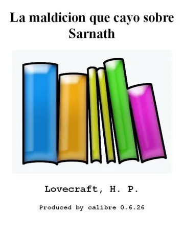 La maldicion que cayo sobre Sarnath de H. P Lovecraft, portada del libro