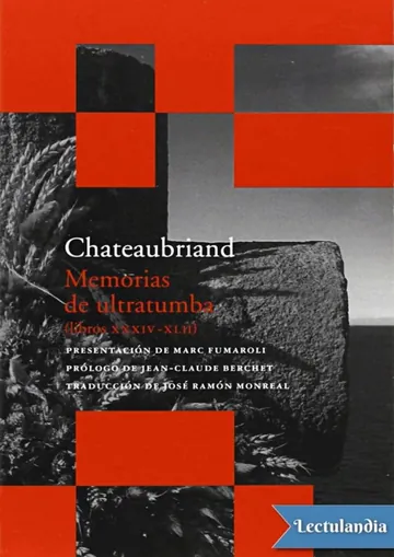 Memorias de ultratumba de François-René de Chateaubriand, portada del libro