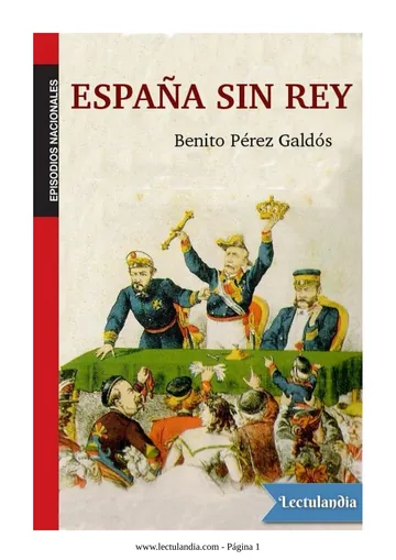 España sin rey de Benito Pérez Galdós, portada del libro
