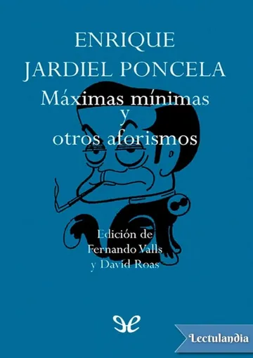 Máximas mínimas y otros aforismos de Enrique Jardiel Poncela, portada del libro