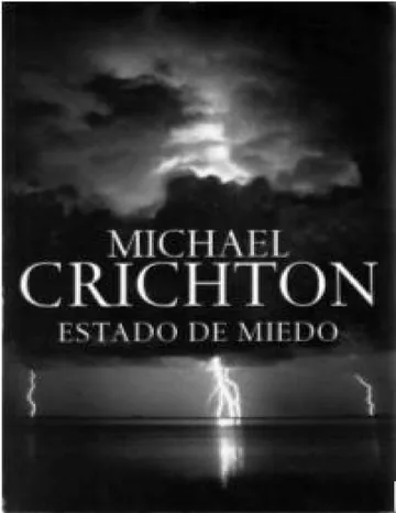 Estado de miedo de Michael Crichton, portada del libro