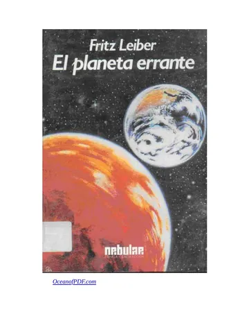 El planeta errante de Fritz Leiber, portada del libro