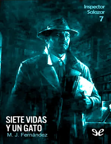 Siete vidas y un gato de M. J. Fernandez, portada del libro