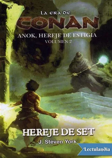 Hereje de Set de J. Steven York, portada del libro