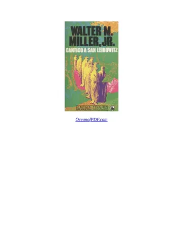 Cántico a San Leibowitz de Walter M. Miller, portada del libro