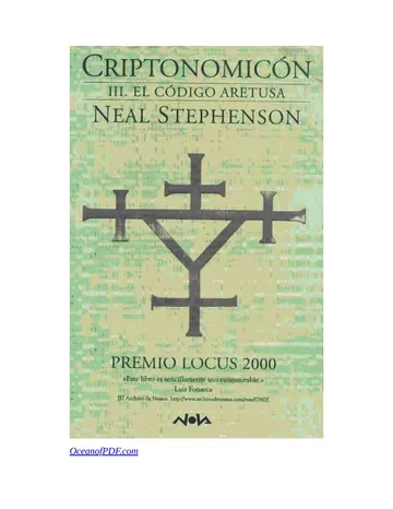 Criptonomicon III, El Codigo Aretus de Neal Stephenson, portada del libro