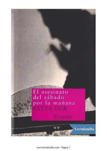 El asesinato del sábado por la mañana de Batya Gur, portada del libro