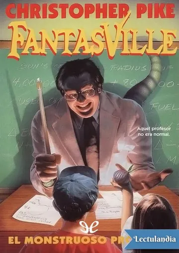 El monstruoso profesor de Christopher Pike, portada del libro