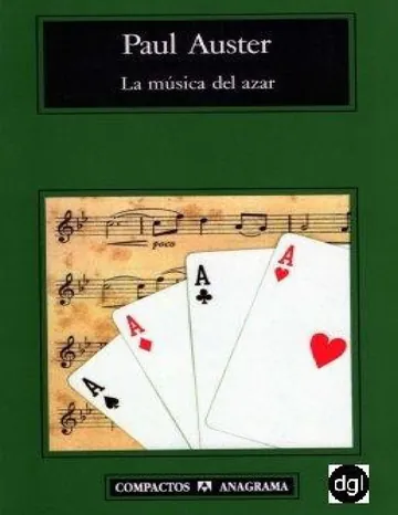 La musica del azar de Paul Auster, portada del libro