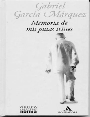 Memorias de mis putas tristes de Gabriel García Márquez, portada del libro