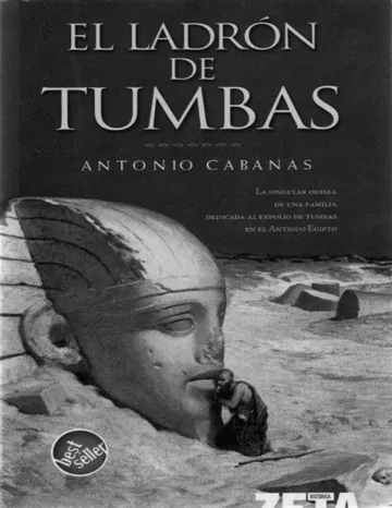 El ladrón de tumbas de Antonio Cabanas, portada del libro