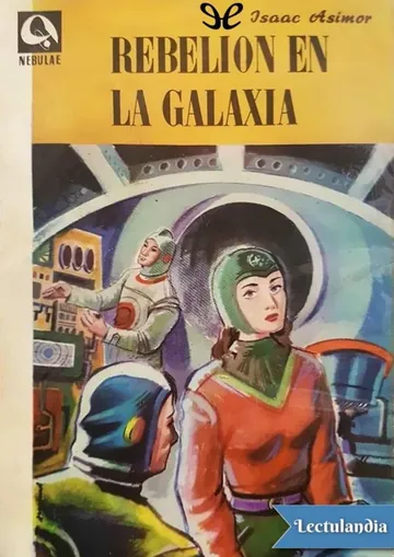 Rebelión en la galaxia de Isaac Asimov, portada del libro