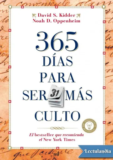 365 días para ser más culto de David S. Kidder y Noah D. Oppenheim, portada del libro