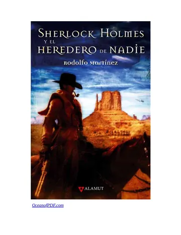 Sherlock Holmes y el heredero de nadie de Rodolfo Martinez, portada del libro