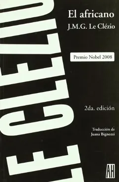 El africano de J.M.G. Le Clézio, portada del libro