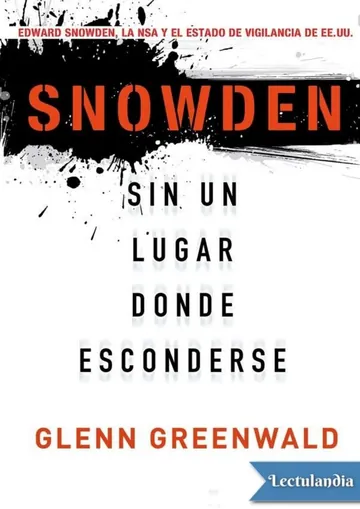 Snowden de Glenn Greenwald, portada del libro