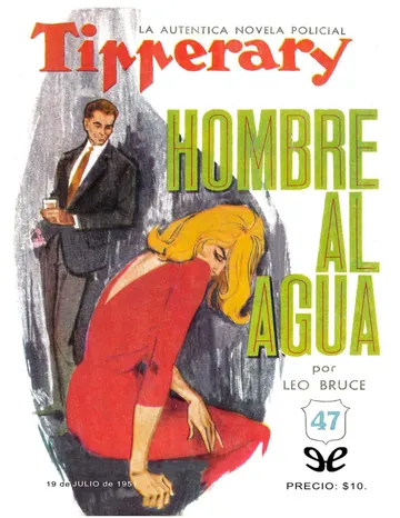 Hombre al agua de Leo Bruce, portada del libro