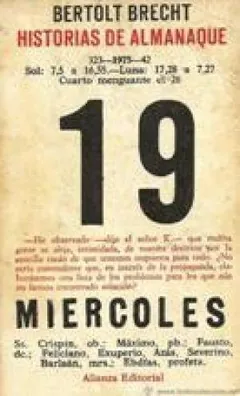 Historias de almanaque - Bertolt Brecht