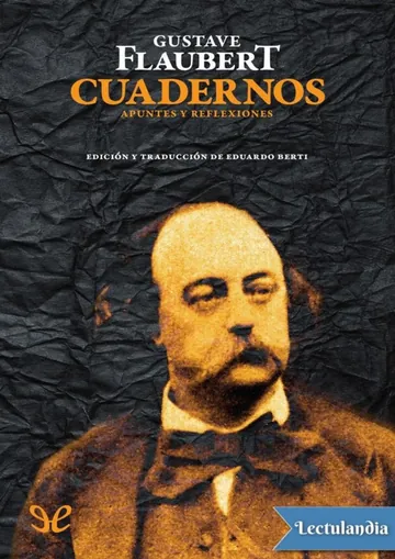 Cuadernos de Gustave Flaubert, portada del libro