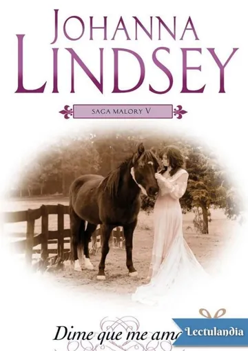 Dime que me amas de Johanna Lindsey, portada del libro